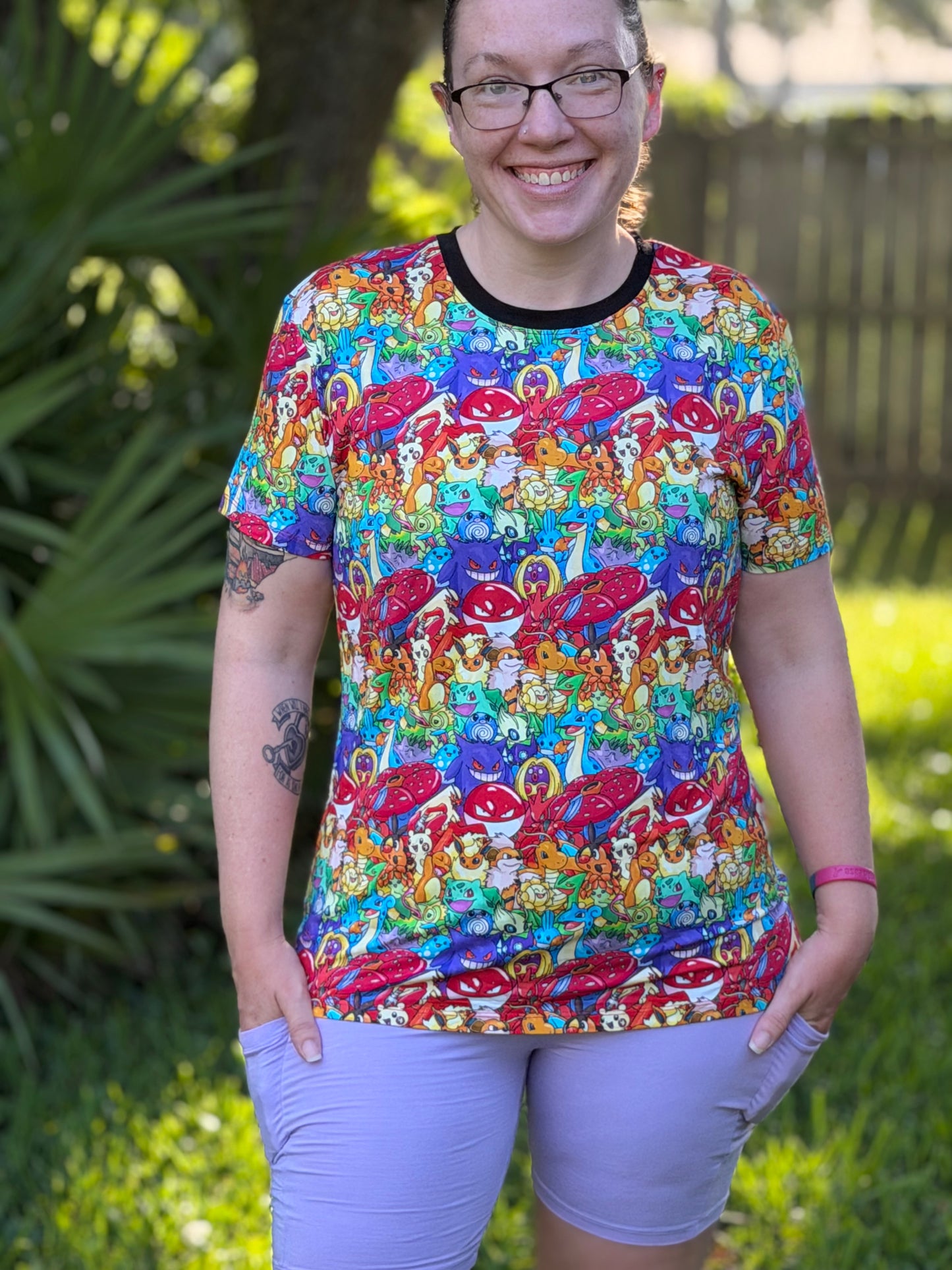 RTS Adult shirt: Rainbow Pok