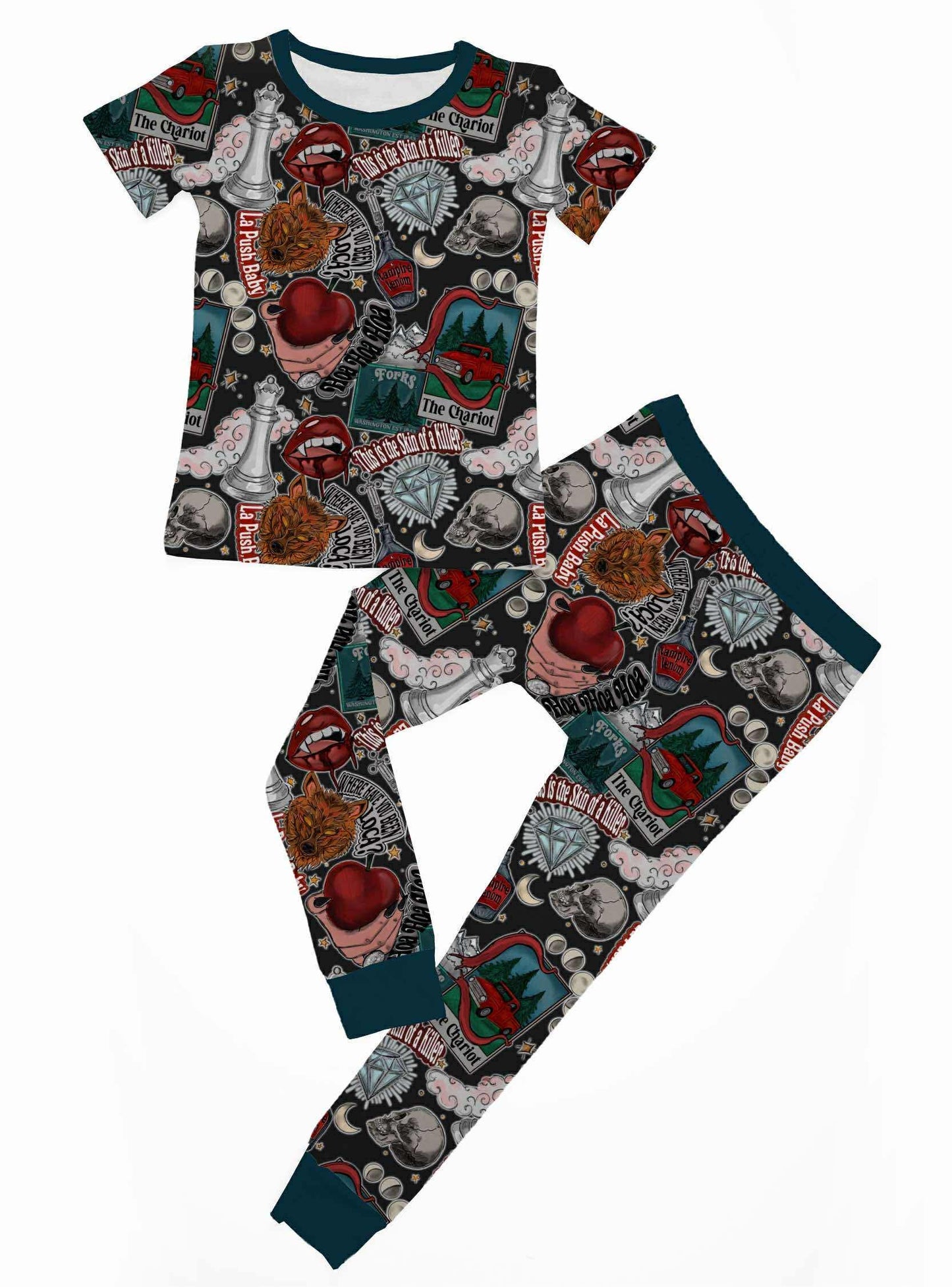 RTS Short sleeve / pants: Sparkle Skin