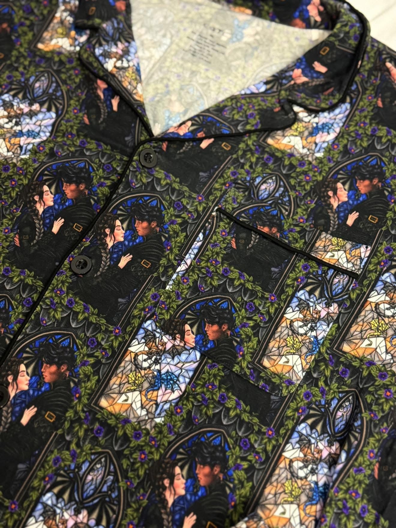 RTS Adult Button up Lounge Sets: Dark and Stormy