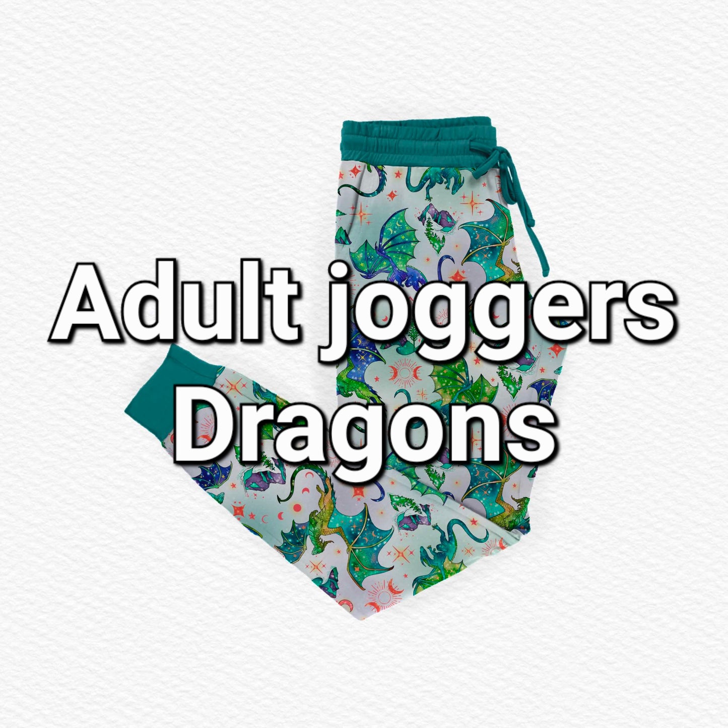 RTS Adult joggers: Mythical Dragons