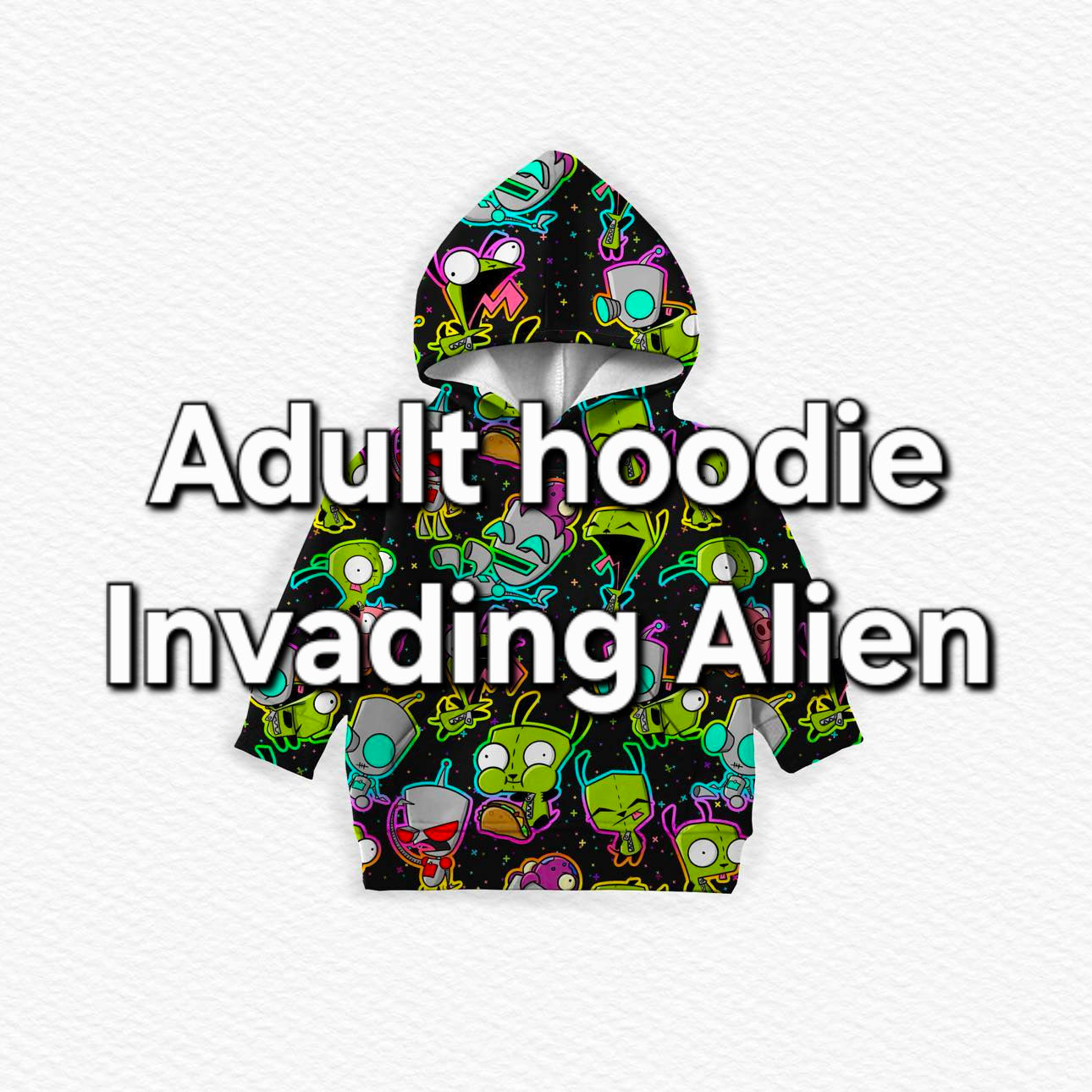 RTS Adult hoodie: Invading Alien