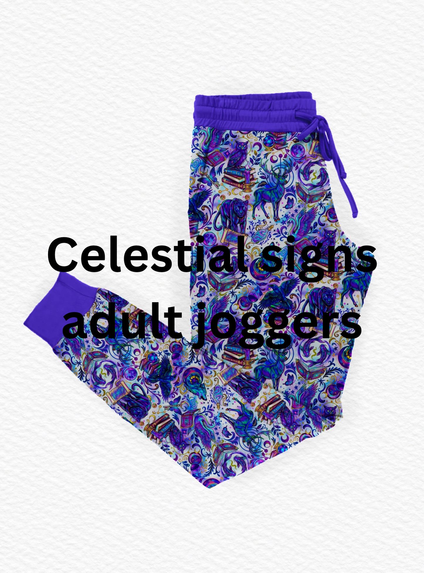 Adult joggers: Celestial Signs *SHIPS JULY*