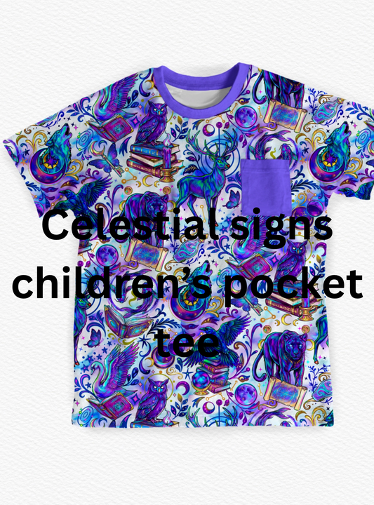 PLAY Short Sleeve Pocket T: Celestial Signs *SHIPS JULY*