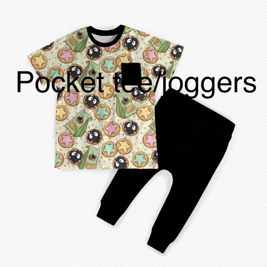 PLAY Pocket tee / joggers: Cookie Sprites *SHIPS AUGUST*