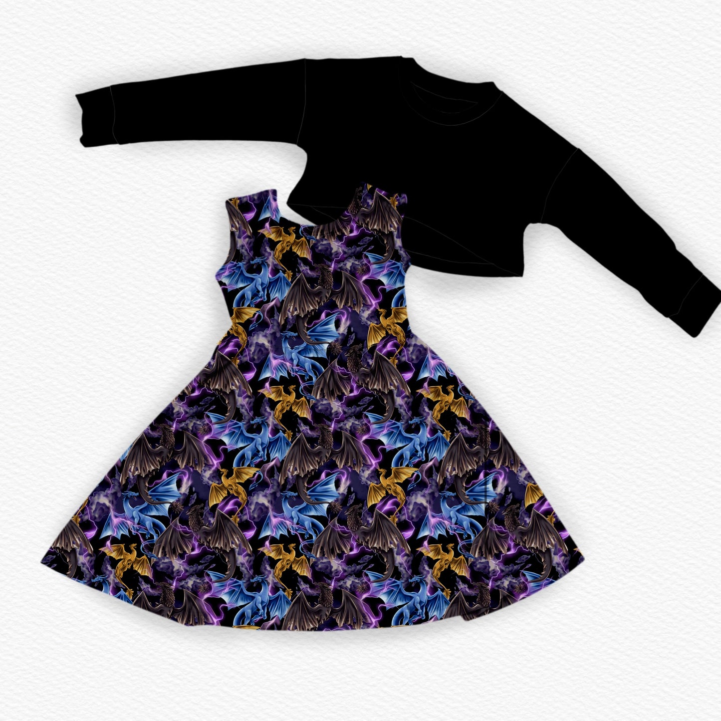 Adult Honey Top Tank Twirl: Lightning Dragons *SHIPS AUGUST*