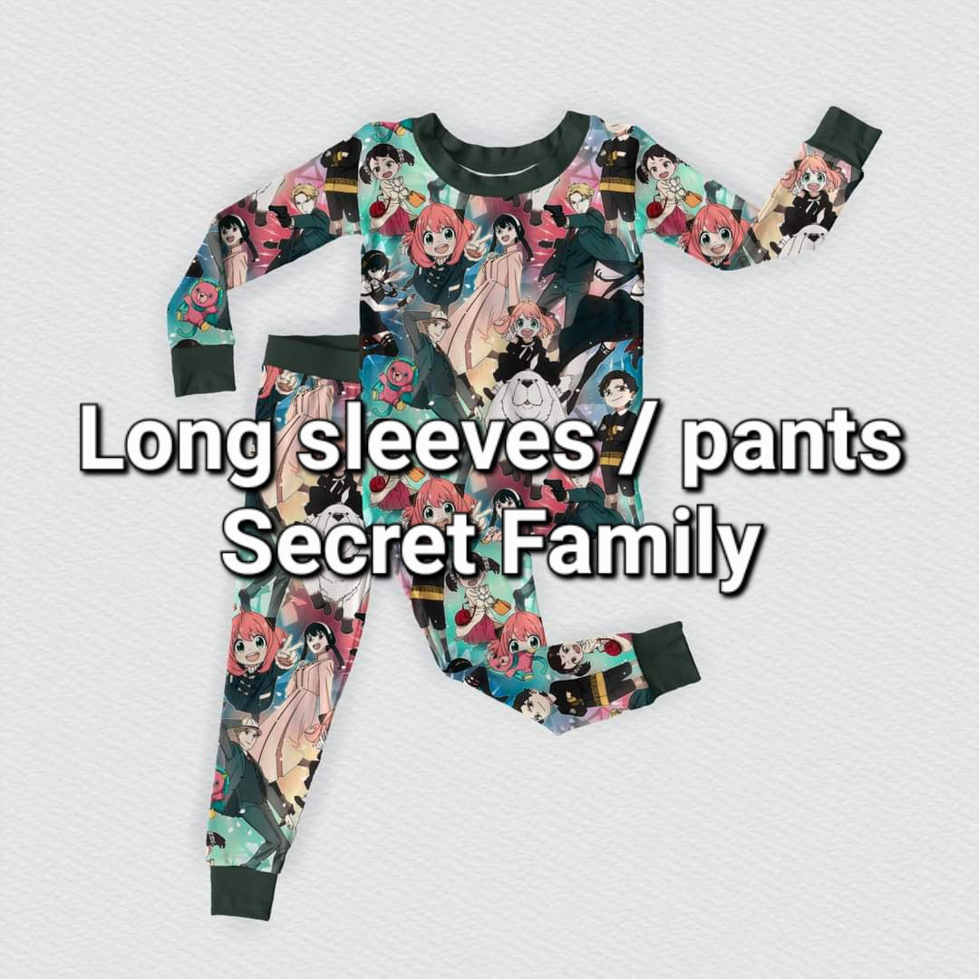 RTS Long sleeve / pants: Secret Family