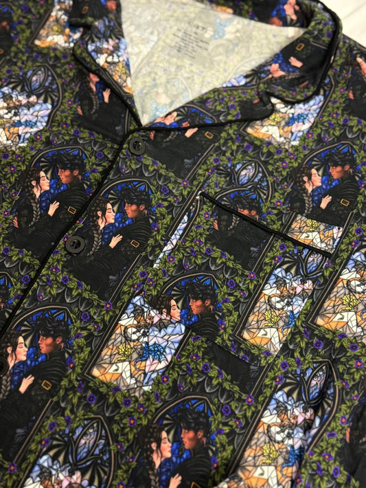 RTS Adult Button up Lounge Sets: Dark and Stormy