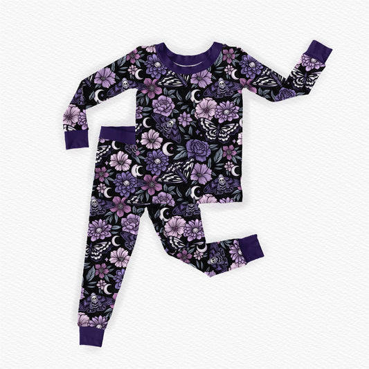 Long sleeve / pants: Lavendar Moth *SHIPS SEPTEMBER*