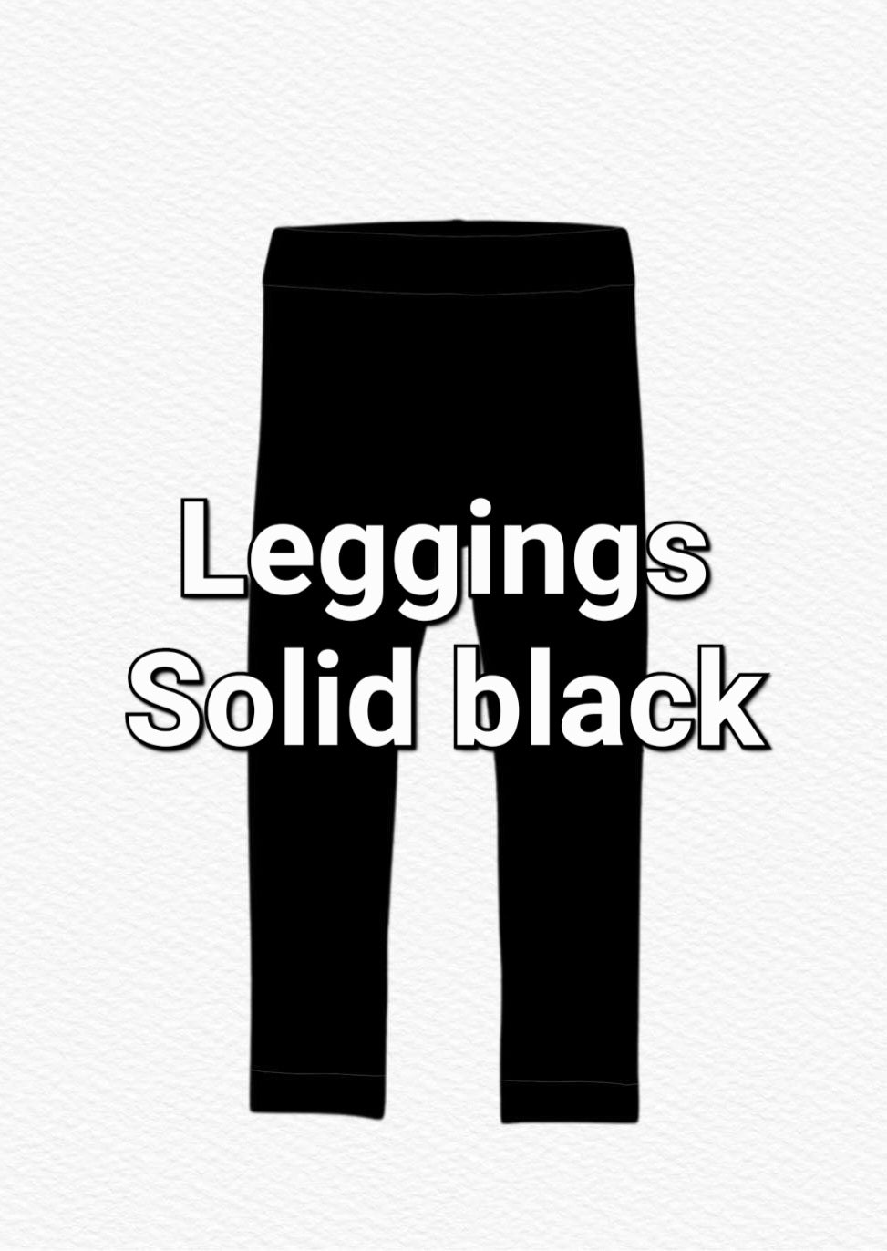 RTS Leggings: Solid black