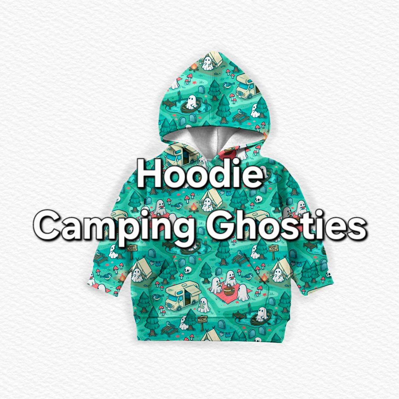 Adult hoodie: Camping Ghosties *SHIPS JULY*