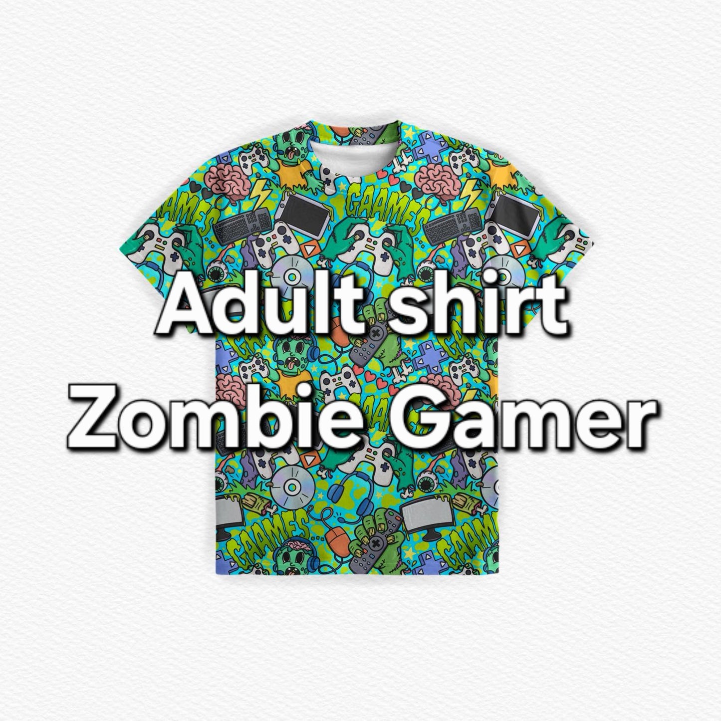RTS Adult shirt: Zombie Gamer